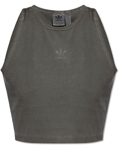 adidas Originals Top With Logo, - Gray