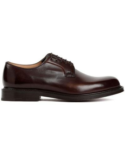 Church's Shannon Block Heel Derby Shoes - Brown