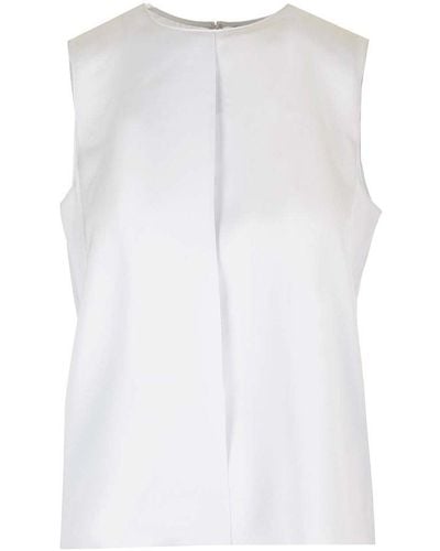 Theory Silk Crepe Top - White
