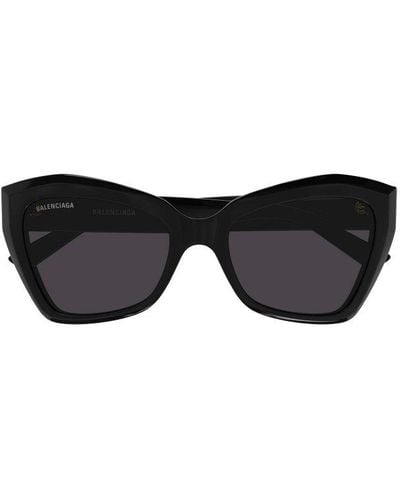 Balenciaga Butterfly Frame Sunglasses - Black
