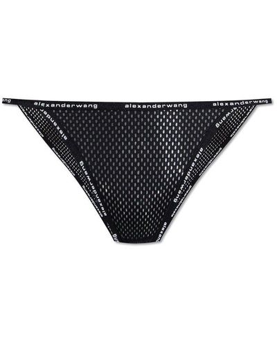 Alexander Wang String Bikini Briefs - Black