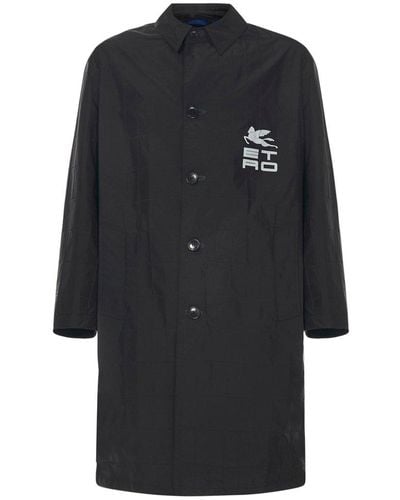 Etro Coats Black