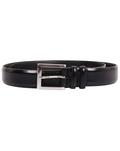 Orciani Double Loop Buckle Belt - White