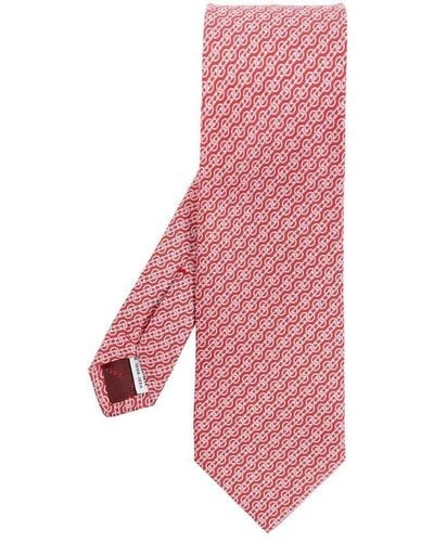 Ferragamo Silk Tie - Pink