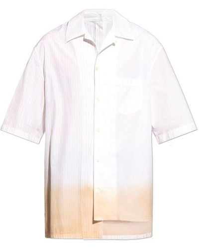 Lanvin Tie-dyed Short Sleeved Shirt - White