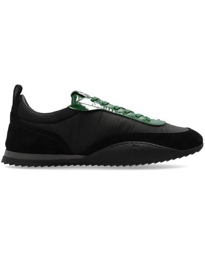 Ferragamo Detroit Lace-up Sports Sneakers - Black