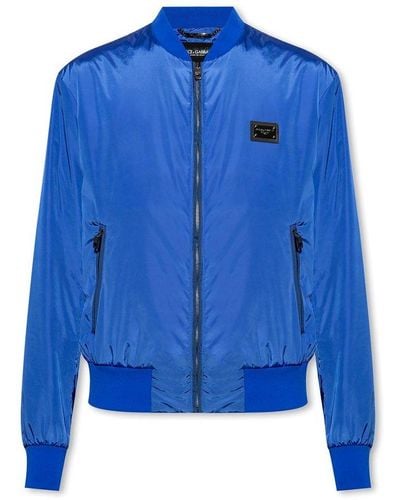 Dolce & Gabbana Bomber Jacket, - Blue