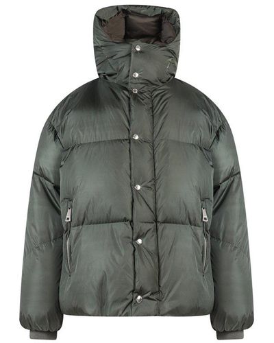 Khrisjoy Puff Iconic Button-up Down Jacket - Green