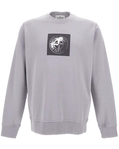 Stone Island Printed Sweatshirt - Grey