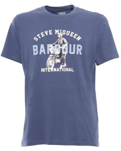 Barbour Printed T-Shirt - Blue
