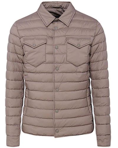 Herno Beige Padded Casual Jacket - Natural