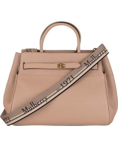 Mulberry Belted Bayswater Bag - Natural