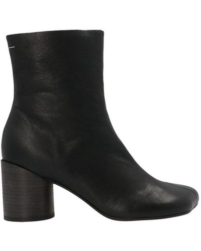 MM6 by Maison Martin Margiela Tabi 70mm Ankle Boots - Black