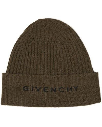 Givenchy Logo Embroidered Beanie - Green