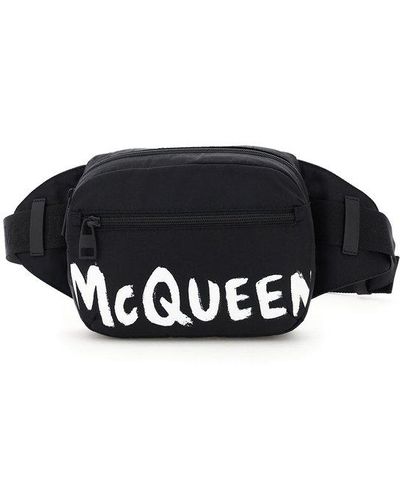 Alexander McQueen Urban Graffiti Logo Beltpack - Men - Black