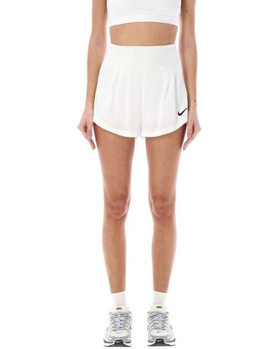 Nike Logo-printed Tennis Shorts - White