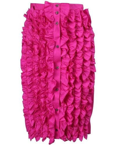 MSGM Rouches Skirt - Pink