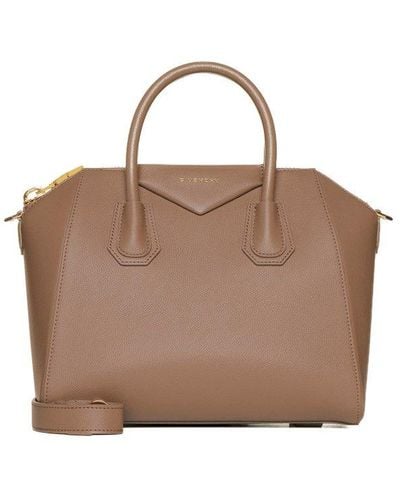 Givenchy Antigona Leather Small Bag - Brown