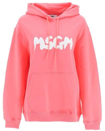 MSGM Logo Hoodie - Pink