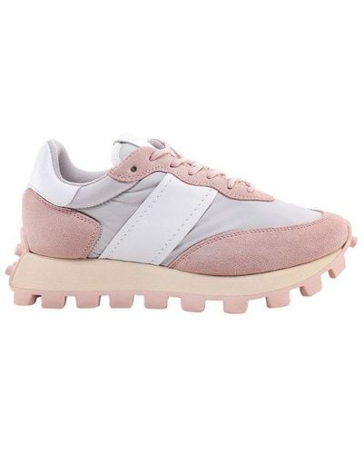 Tod's Round Toe Lace-up Sneakers - Pink