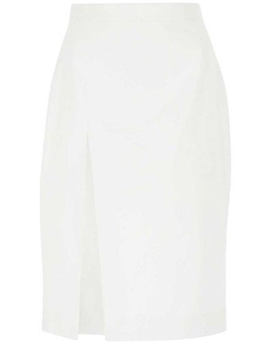 DSquared² Side-slit High-rise Skirt - White