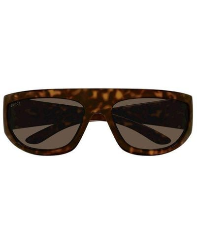 Gucci Rectangle Frame Sunglasses - Grey