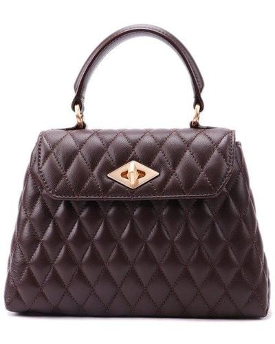 Ballantyne Diamond Quilted Tote Bag - Brown