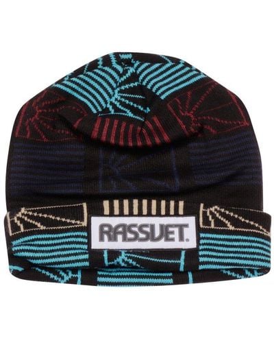 Rassvet (PACCBET) Logo Knit Beanie - Blue