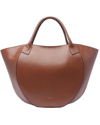 Wandler Mia Shopping Bag - Brown