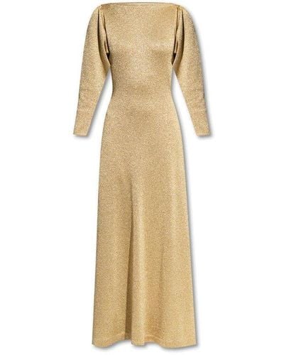 Gucci Gold Lurex Dress - Natural