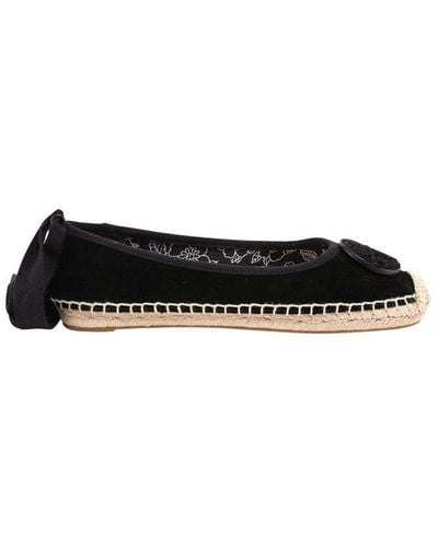 Tory Burch Minnie Ankle Strapped Espadrilles - Black