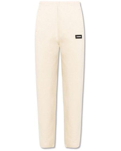Vetements Joggers With Logo - White
