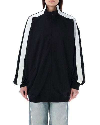 Isabel Marant Rejane Jersey Zipped Oversized Jacket - Black