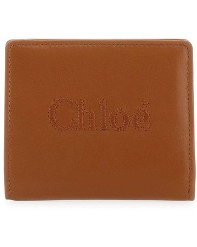 Chloé Sense Compact Bi-fold Wallet - White