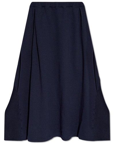 Yohji Yamamoto Asymmetrical Skirt, - Blue