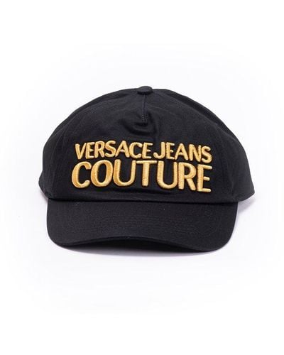 Versace Logo-embroidered Curved Peak Baseball Cap - Blue