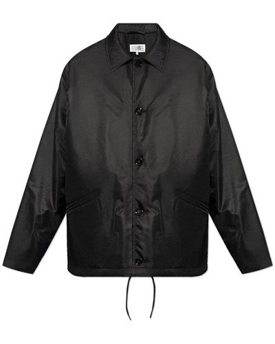 MM6 by Maison Martin Margiela Oversized Shirt Jacket - Black