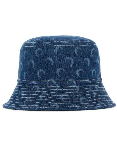 Marine Serre Hats And Headbands - Blue