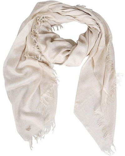 Weekend by Maxmara Butterfly Embroidered Shawl - Natural