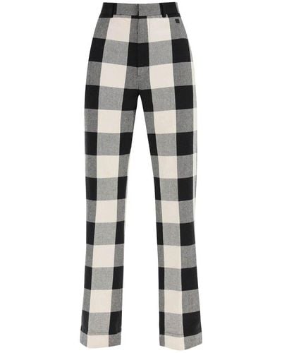 Acne Studios Check Trousers - Grey