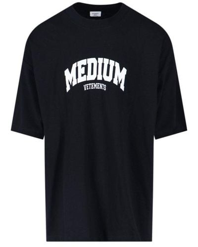 Vetements Medium' T-shirt - Black