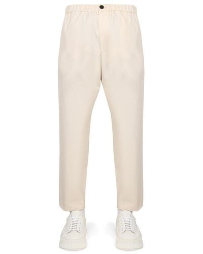 Jil Sander Cotton Trousers - Natural