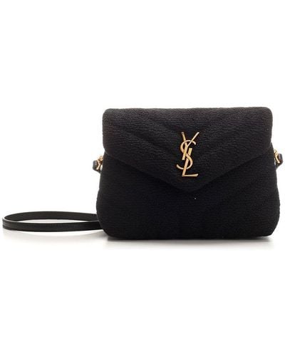 Saint Laurent Toy Loulou Quilted Crossbody Bag - Black