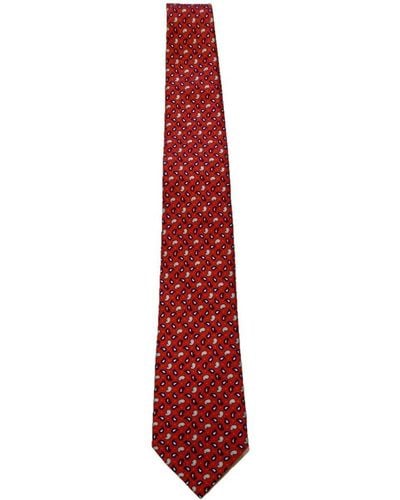 Etro All-over Paisley Patterned Tie - Red
