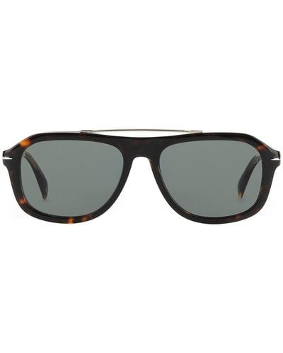 David Beckham Square Frame Sunglasses - Black