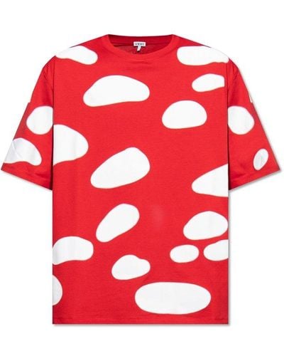 Loewe T-shirt With Dots Print - Red