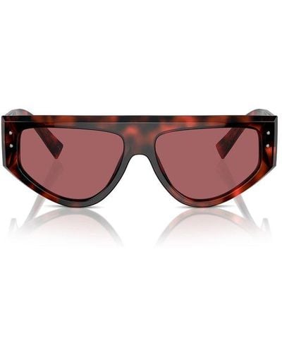 Dolce & Gabbana Rectangular Frame Sunglasses - Pink