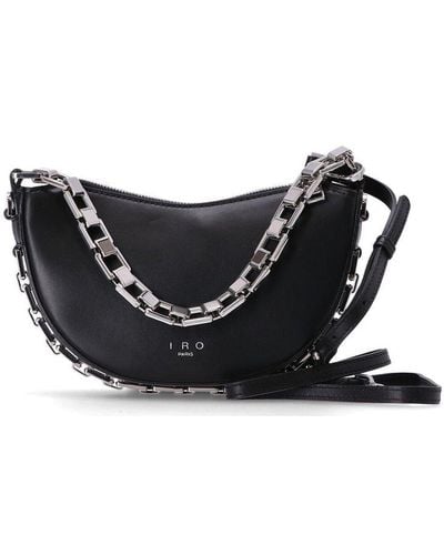 IRO Arc Baby Chain-link Small Shoulder Bag - Black