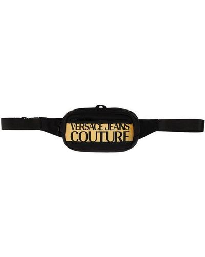 Versace Jeans Couture Logo Printed Belt Bag - White