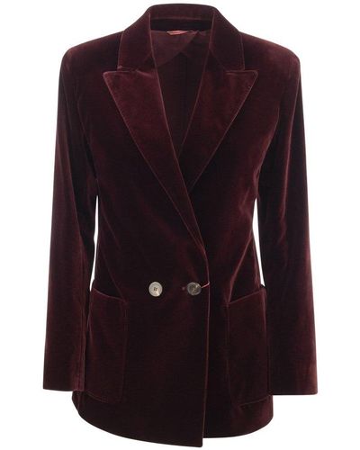 Max Mara Studio Double-breasted Jacket - Red